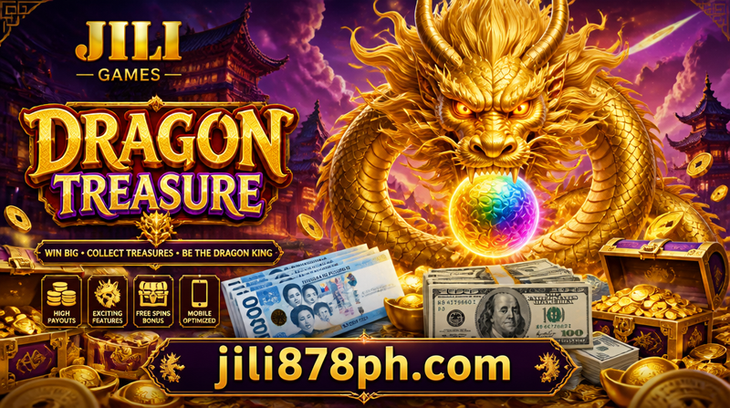 Dragon Treasure Golden Dragon with Peso and Dollar